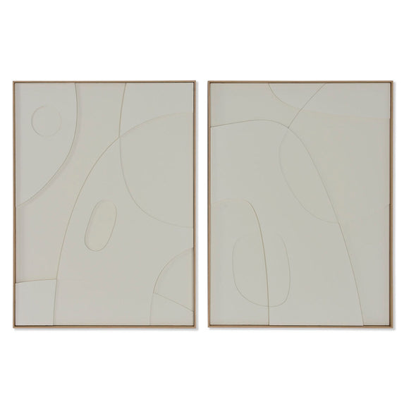Painting Home ESPRIT Abstract Scandinavian 75 x 4 x 100 cm (2 Units)-0