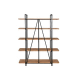 Shelves Home ESPRIT Black Wood Metal 119,5 x 35,5 x 155 cm-4