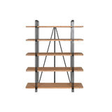 Shelves Home ESPRIT Black Wood Metal 119,5 x 35,5 x 155 cm-1