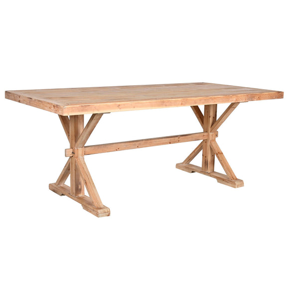 Dining Table Home ESPRIT Natural Wood 200 x 100 x 80 cm-0