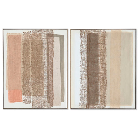 Painting Home ESPRIT Abstract Urban 82,3 x 4,5 x 102 cm (2 Units)-0