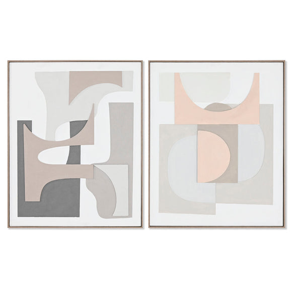 Painting Home ESPRIT Abstract Urban 82,3 x 4,5 x 102 cm (2 Units)-0