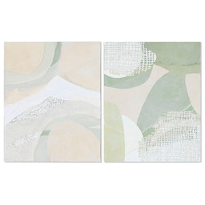 Painting Home ESPRIT Abstract Modern 80 x 3,8 x 100 cm (2 Units)-0