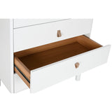 Chest of drawers Home ESPRIT White Natural polypropylene MDF Wood 80 x 40 x 117 cm-1