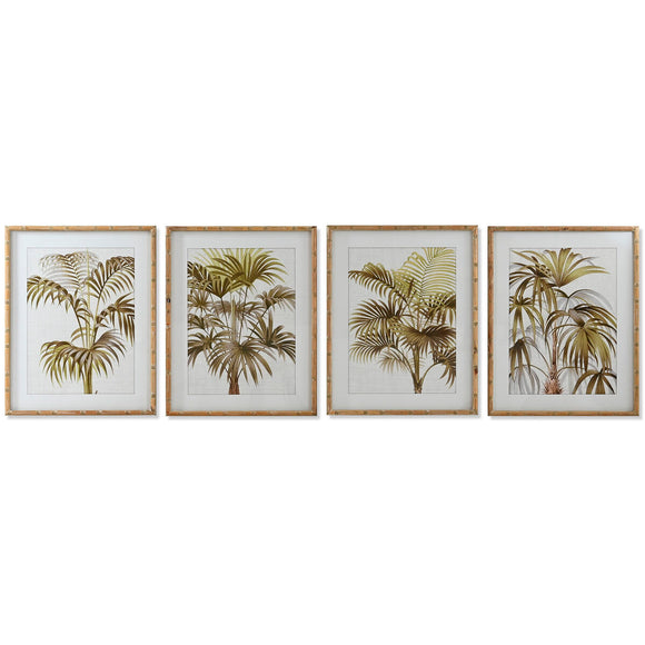 Painting Home ESPRIT Palms Tropical 55 x 2,5 x 70 cm (4 Units)-0