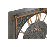 Wall Clock Home ESPRIT Grey Golden Silver Crystal Iron 80 x 10 x 80 cm-3