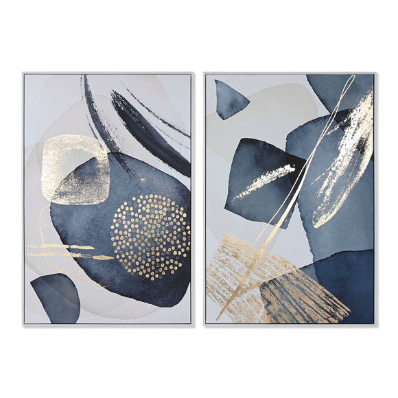 Painting Home ESPRIT Abstract Modern 83 x 4,5 x 123 cm (2 Units)-0