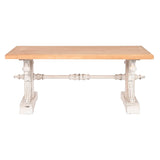 Centre Table Home ESPRIT White Natural Fir wood MDF Wood 110 x 65 x 46 cm-1