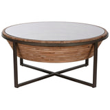 Centre Table Home ESPRIT Crystal Fir wood 102 x 102 x 46 cm-1
