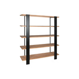 Shelves Home ESPRIT Black Metal Fir 160 x 42,5 x 190 cm-3