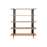 Shelves Home ESPRIT Black Metal Fir 160 x 42,5 x 190 cm-1