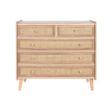 Chest of drawers Home ESPRIT Natural Paolownia wood 80 x 35 x 77 cm-1