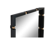 Wall mirror Home ESPRIT Black Golden Crystal Iron 64,5 x 5 x 96,5 cm-2