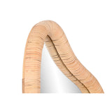 Wall mirror Home ESPRIT Natural Crystal Rattan Scandi 52,5 x 4 x 150 cm-2