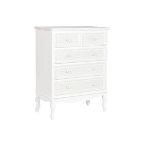 Chest of drawers Home ESPRIT White Beige Wood MDF Wood Romantic 80 x 42 x 105 cm-0