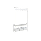 Hall Table with Drawers Home ESPRIT White Metal 110 x 36 x 186 cm-6