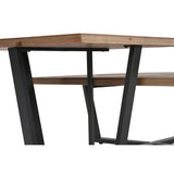 Centre Table Home ESPRIT Black Natural Metal Fir wood 118 x 78 x 45 cm-3