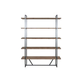 Shelves Home ESPRIT Black Metal Fir 148 x 36,5 x 200 cm-1