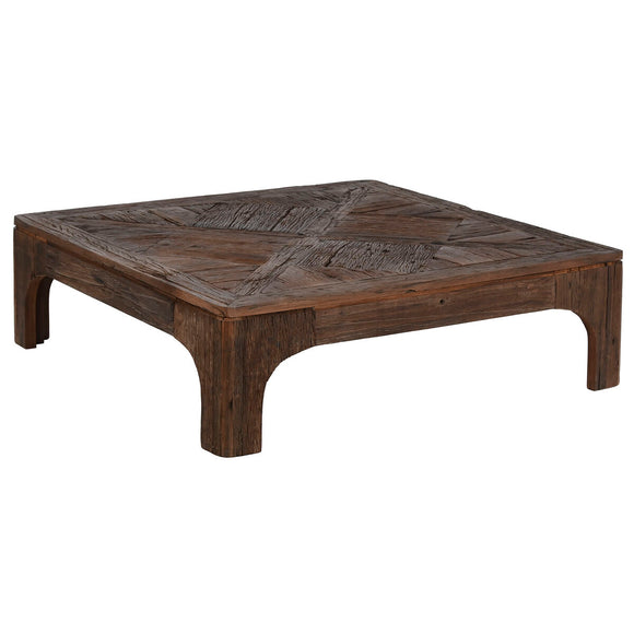 Centre Table Home ESPRIT Brown Wood 100 x 100 x 32 cm-0
