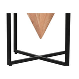 Small Side Table Home ESPRIT Brown Black Metal Acacia 41 x 41 x 67 cm-2