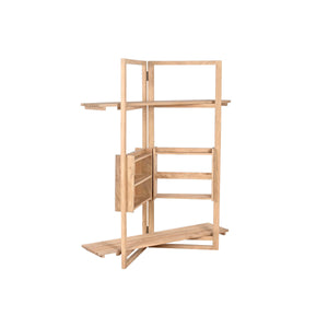 Shelves Home ESPRIT Natural Mango wood MDF Wood 130 x 35 x 160 cm-0