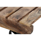 Centre Table Home ESPRIT Black Natural Metal Mango wood 130 x 80 x 32 cm-2
