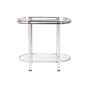 Side table Home ESPRIT Silver Steel Mirror 70 x 35 x 63 cm-0