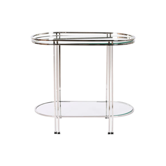 Side table Home ESPRIT Silver Steel Mirror 70 x 35 x 63 cm-0