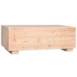 Centre Table Home ESPRIT Natural Fir wood MDF Wood 130 x 70 x 46 cm-6