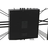 Wall Clock Home ESPRIT Black Golden Metal Crystal 80 x 8 x 80 cm-1