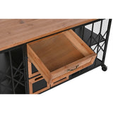 Chest of drawers Home ESPRIT Metal Fir Loft 122 x 37 x 58,5 cm-6