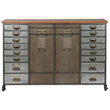 Chest of drawers Home ESPRIT Metal Fir Vintage 123 x 34 x 83,5 cm-1