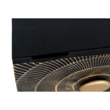 Nightstand Home ESPRIT Black Golden Metal Mango wood 50 x 40 x 50 cm-4