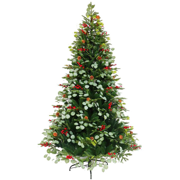 Christmas Tree Home ESPRIT Red Green PVC Metal 129 x 129 x 210 cm-0