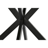 Home ESPRIT Dining Table – Refurbished B 120 x 75 cm Black/Brown MDF Wood Iron