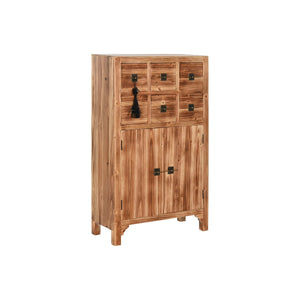 Chest of drawers Home ESPRIT Black Natural Fir MDF Wood Oriental 63 x 27 x 101 cm-0
