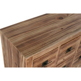 Chest of drawers Home ESPRIT Black Natural Fir MDF Wood Oriental 63 x 27 x 101 cm-5