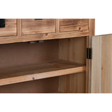 Chest of drawers Home ESPRIT Black Natural Fir MDF Wood Oriental 63 x 27 x 101 cm-3