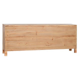 TV furniture Home ESPRIT Black Natural Fir MDF Wood 130 x 24 x 51 cm-8
