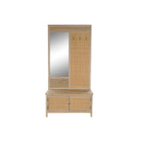 Hall Home ESPRIT Natural Rattan Paolownia wood Mirror 92 x 40 x 181 cm-1