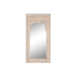 Wall mirror Home ESPRIT Natural Crystal Mango wood Indian Man Stripped 90 x 3,5 x 180 cm-0