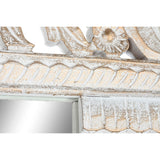 Wall mirror Home ESPRIT White Crystal Mango wood Indian Man Stripped 150 x 5 x 242 cm-3