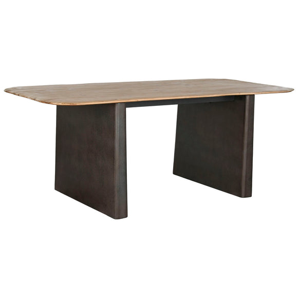 Dining Table Home ESPRIT Natural Dark brown Fir 200 x 90 x 75 cm-0