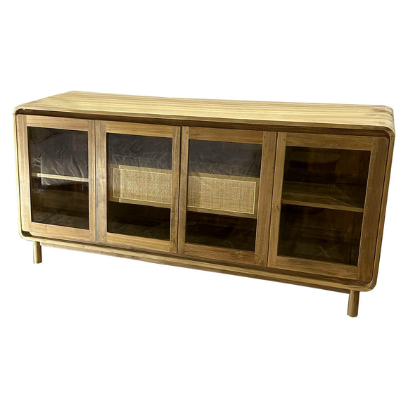 Sideboard Home ESPRIT Crystal Teak 180 x 50 x 90 cm-0