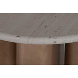 Side table Home ESPRIT Wood Marble 40 x 40 x 51 cm-1