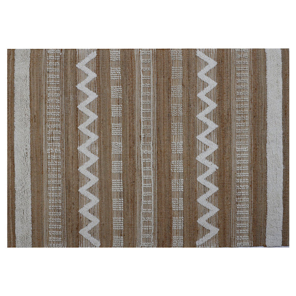 Carpet Home ESPRIT White Brown Boho 140 x 200 x 1 cm-0