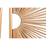 Wall Decoration Home ESPRIT Golden Natural 50 x 2 x 100 cm (2 Pieces)-2