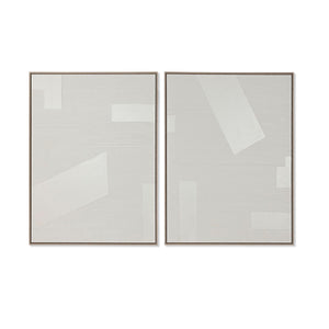 Painting Home ESPRIT White Modern 75 x 4 x 100 cm (2 Units)-0