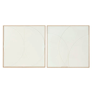 Painting Home ESPRIT White Modern Scandinavian 100 x 4 x 100 cm (2 Units)-0