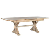 Dining Table Home ESPRIT Natural Recycled Wood Elm wood 180 x 90 x 76 cm-2